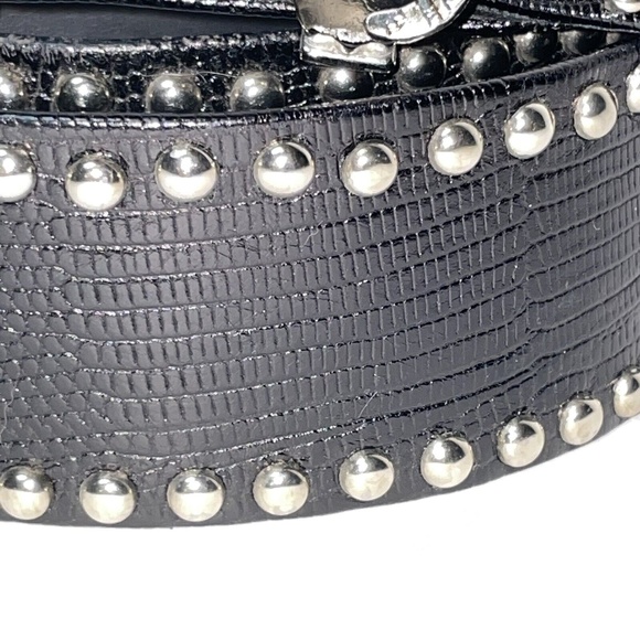 St. Maarten Dallas Revcor Women Metal Skull Steer Cow Lizard Studded Bling Belt main image 10